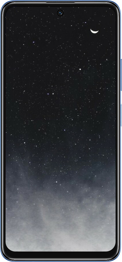 TPU чехол Голубые облака, Голубая луна для Xiaomi Redmi Note 11T 5G - 6396b-3850 изображение 