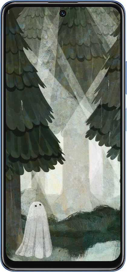 TPU чехол С изображением соснового леса и привидения для Xiaomi Redmi Note 11T 5G - 6420b-3850 изображение 