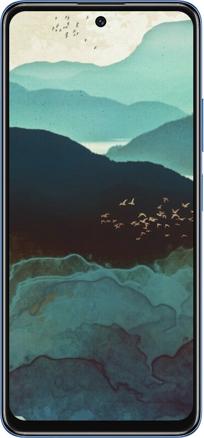 TPU чехол С изображением гор Индиго для Xiaomi Redmi Note 11S 5G - 6484b-2890 изображение 
