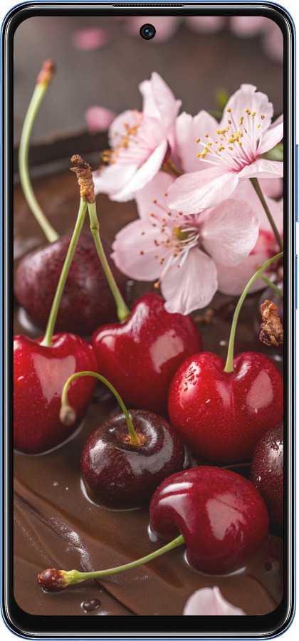 TPU чехол Вишня у шоколаді для Xiaomi Redmi Note 11S 5G - 6698b-2890 изображение 
