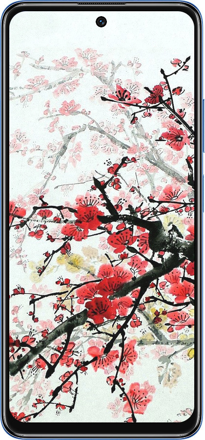 TPU чехол Цветущий куст для Xiaomi Poco M4 Pro 5G - 831b-3851 изображение 