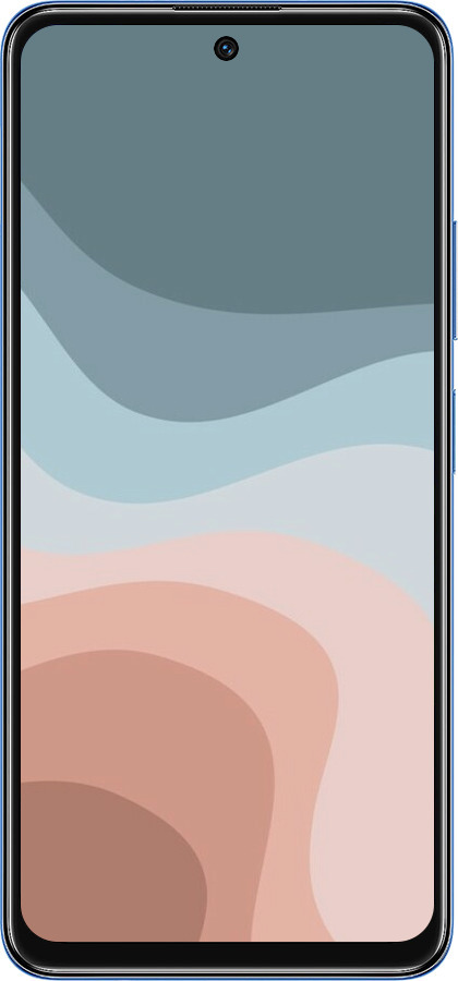 Силиконовый чехол С синими и розовыми волнами в стиле ретро для Xiaomi Redmi Note 11S 5G - 6532u-2890 изображение 