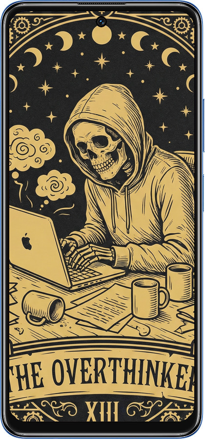 Силіконовий чехол The Overthinker для Xiaomi Redmi Note 11 5G - 6774u-3849 изображение 