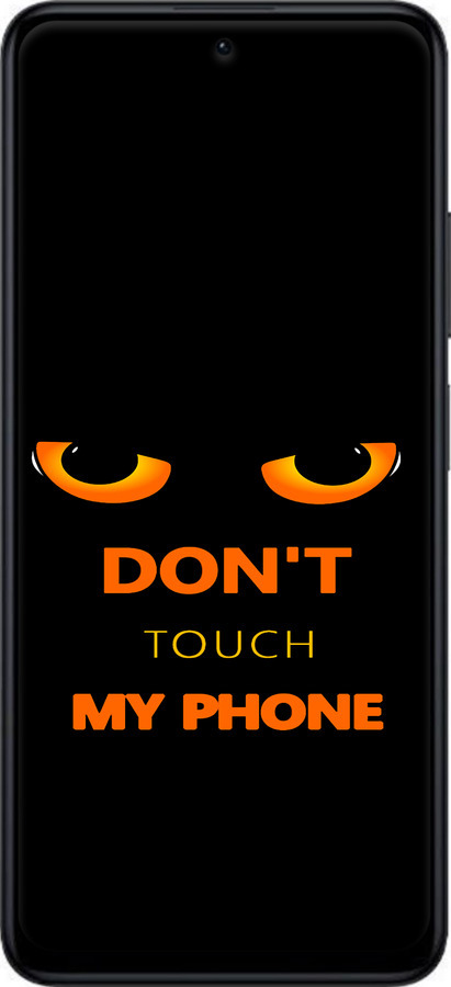 TPU чехол Don't touch the phone для Xiaomi Redmi Note 11T Pro+ - 4261b-3861 изображение 