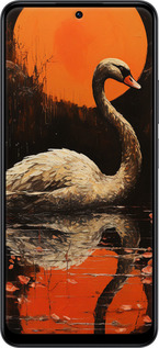 TPU чехол Лебедь для Xiaomi Redmi Note 12 4G - 5964b-3021 изображение 