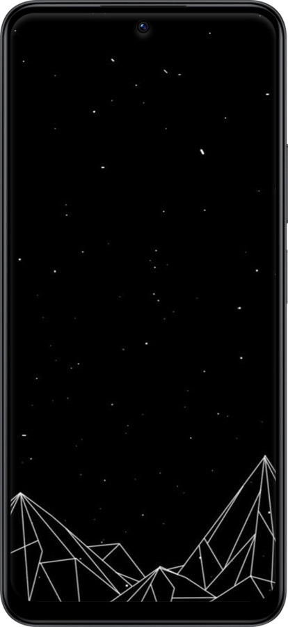 TPU чехол Черно белые абстрактные горы для Xiaomi Redmi Note 12 4G - 6437b-3021 изображение 