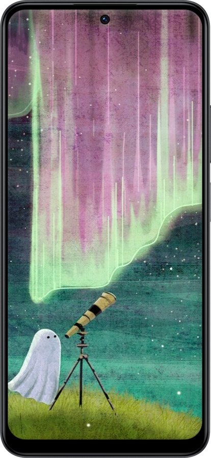 TPU чехол Привидение и звезды для Xiaomi Redmi Note 12 4G - 6443b-3021 изображение 