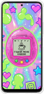 Силикон с усиленными углами чехол Y2K Aesthetic Retro Pet: Годуй мене кавою для Xiaomi Redmi Note 12 4G - 6784sp-3021 изображение 