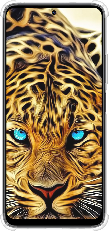 Силикон с усиленными углами чехол Леопард для Xiaomi Redmi Note 12 4G - 6611sp-3021 изображение 