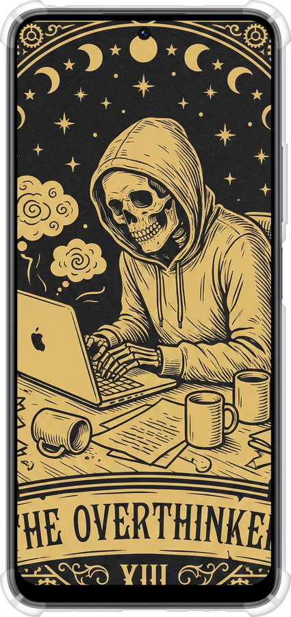 Силикон с усиленными углами чехол The Overthinker для Xiaomi Redmi Note 12 4G - 6774sp-3021 изображение 