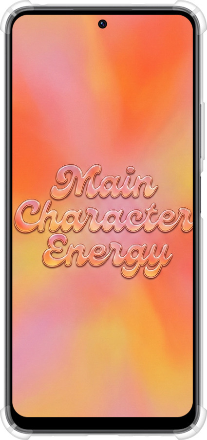 Силикон с усиленными углами чехол Aura Gradient Main Character Energy Aesthetic Y2K для Xiaomi Redmi Note 12 4G - 6783sp-3021 изображение 