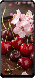 Силиконовый чехол Вишня в шоколаде для Xiaomi Redmi Note 12 4G - 6698u-3021 изображение 