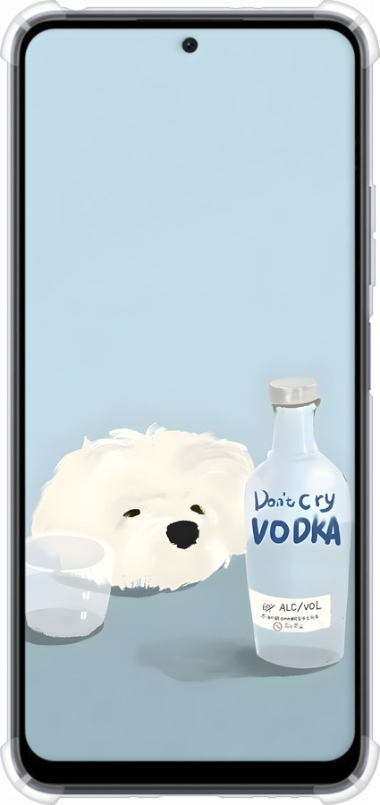 Силикон с усиленными углами чехол Пес водка для Xiaomi Redmi Note 12 5G - 6368sp-2934 изображение 