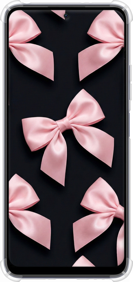 Силикон с усиленными углами чехол Coquette Ribbons Dark Coquette для Xiaomi Poco X5 5G - 6767sp-3016 изображение 