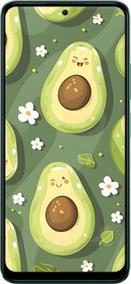 Силиконовый чехол Авокадо для Xiaomi Redmi Note 12 5G - 6380u-2934 изображение 