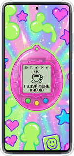 Силикон с усиленными углами чехол Y2K Aesthetic Retro Pet: Годуй мене кавою для Xiaomi Redmi Note 12 Pro+ 5G - 6784sp-3612 изображение 