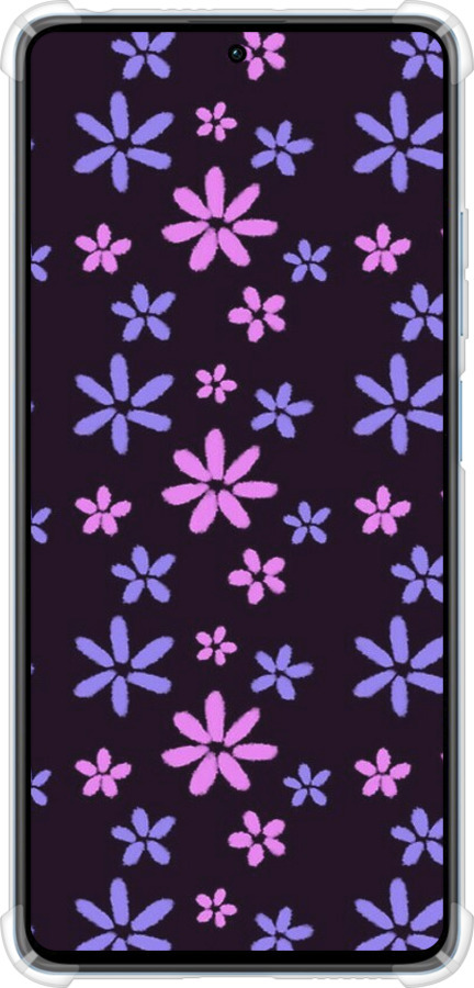 Силикон с усиленными углами чехол с  цветами для Xiaomi Redmi Note 12 Pro+ 5G - 6258sp-3612 изображение 