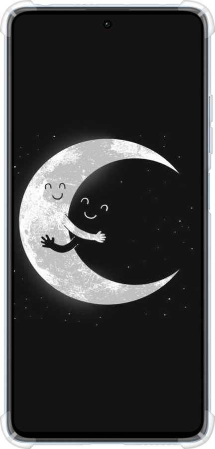 Силикон с усиленными углами чехол Лунные объятия для Xiaomi Redmi Note 12 Pro+ 5G - 6508sp-3612 изображение 