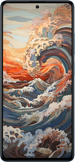 Силиконовый чехол Арт волны для Xiaomi Redmi Note 12 Pro+ 5G - 6324u-3612 изображение 
