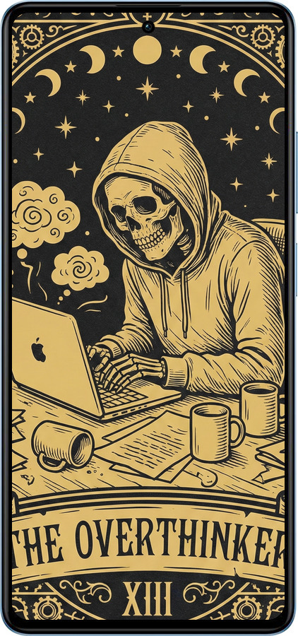 Силиконовый чехол The Overthinker для Xiaomi Redmi Note 12 Pro+ 5G - 6774u-3612 изображение 