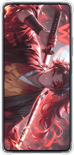 Силіконовий протиударний с посиленими кутами чехол Аниме воин для Xiaomi Redmi Note 12 Turbo - 6281sp-3025 изображение 