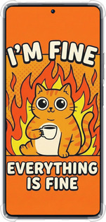 Силикон с усиленными углами чехол Funny Cat для Xiaomi Poco F5 - 6786sp-3170 изображение 