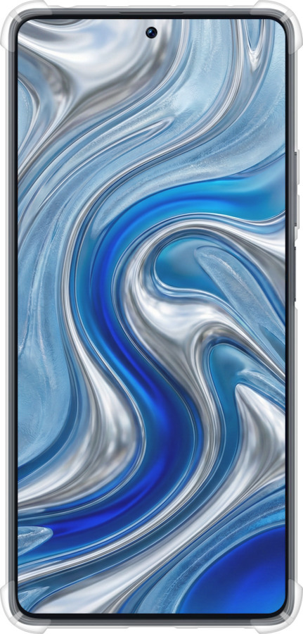 Силіконовий протиударний с посиленими кутами чехол Liquid Chrome для Xiaomi Redmi Note 12 Turbo - 6781sp-3025 изображение 