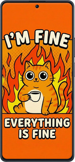 Силіконовий чехол Funny Cat для Xiaomi Redmi Note 12 Turbo - 6786u-3025 изображение 