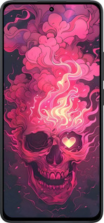 TPU чехол Череп арт для Xiaomi Redmi Note 13 4G - 6385b-3654 изображение 