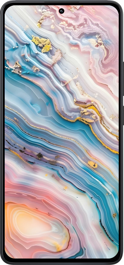 TPU чехол Мрамор красивый для Xiaomi Redmi Note 13 4G - 6376b-3654 изображение 
