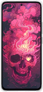 Силикон с усиленными углами чехол Череп арт для Xiaomi Redmi Note 13 4G - 6385sp-3654 изображение 
