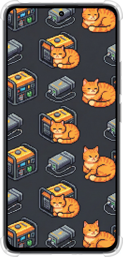 Силикон с усиленными углами чехол Autonomous Zone для Xiaomi Redmi Note 13 4G - 6771sp-3654 изображение 