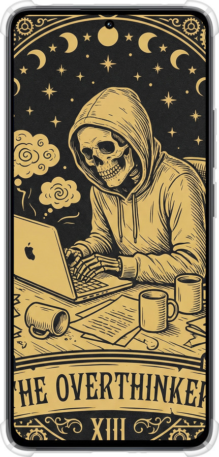 Силикон с усиленными углами чехол The Overthinker для Xiaomi Redmi Note 13 4G - 6774sp-3654 изображение 