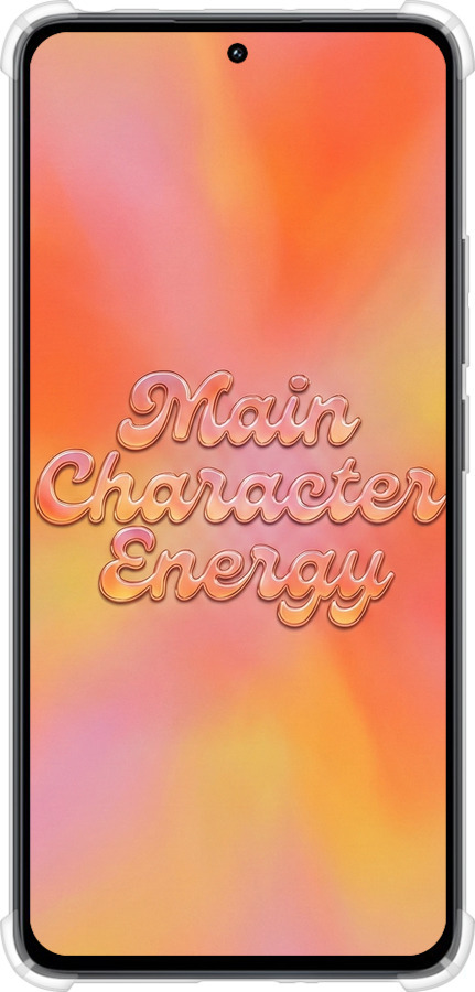 Силикон с усиленными углами чехол Aura Gradient Main Character Energy Aesthetic Y2K для Xiaomi Redmi Note 13 4G - 6783sp-3654 изображение 