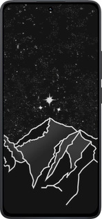 Силиконовый чехол Минималистический горный пейзаж для Xiaomi Redmi Note 13 4G - 6438u-3654 изображение 