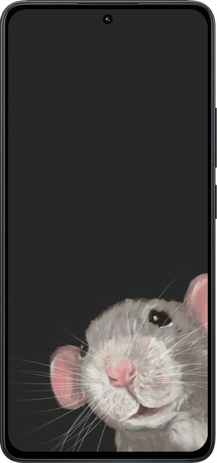 Силіконовий чехол The Peeking Rat для Xiaomi Redmi Note 13 4G - 6442u-3654 изображение 