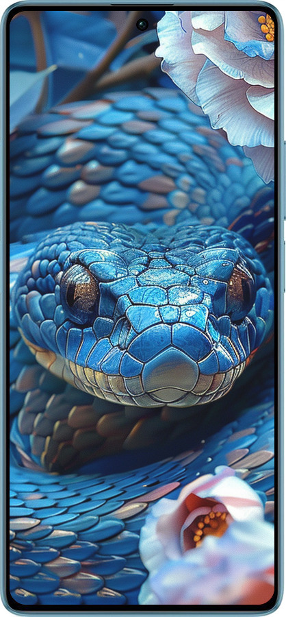 Силиконовый чехол Blue Snake для Xiaomi Redmi Note 13 5G - 6079u-3346 изображение 