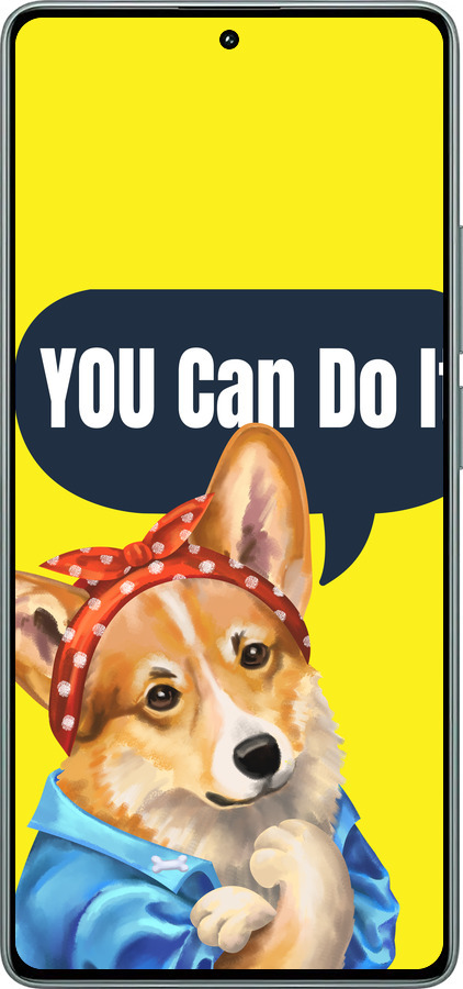 TPU чехол чехол с корги You Can Do It для Xiaomi Poco M6 Pro - 6184b-3452 изображение 