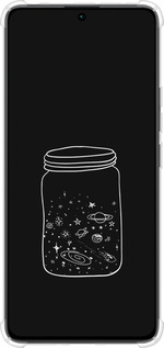Силикон с усиленными углами чехол Космос в банке для Xiaomi Redmi Note 13 Pro 4G - 4297sp-3653 изображение 