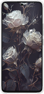 Силикон с усиленными углами чехол Розы 2 для Xiaomi Redmi Note 13 Pro 4G - 5550sp-3653 изображение 