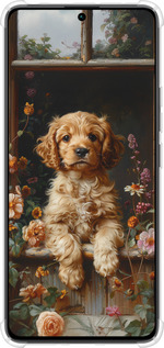 Силіконовий протиударний с посиленими кутами чехол Цуценя cocker spaniel для Xiaomi Poco M6 Pro - 6136sp-3452 изображение 