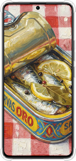 Силикон с усиленными углами чехол Vintage Sardine Tin Phone для Xiaomi Redmi Note 13 Pro 4G - 6772sp-3653 изображение 