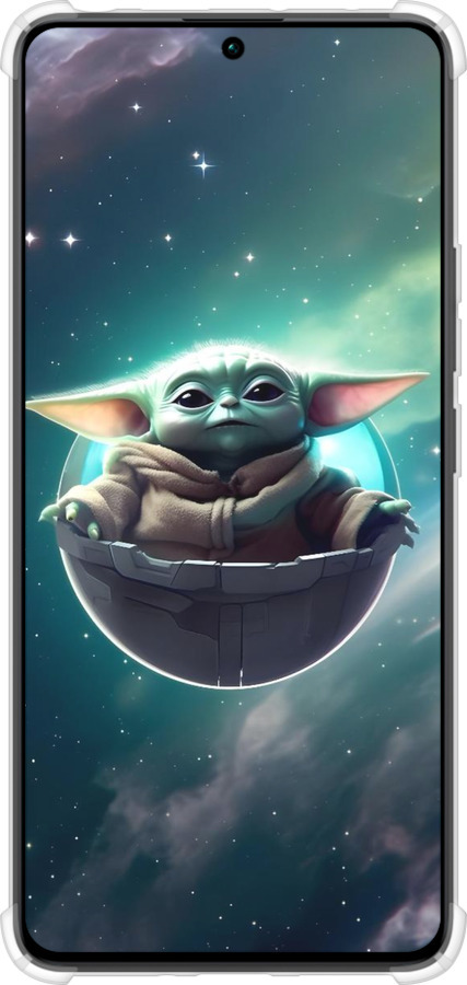 Силикон с усиленными углами чехол Малышь йода для Xiaomi Redmi Note 13 Pro 4G - 6294sp-3653 изображение 