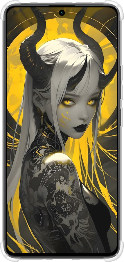 Силикон с усиленными углами чехол Аниме демон 2 для Xiaomi Redmi Note 13 Pro 4G - 6309sp-3653 изображение 