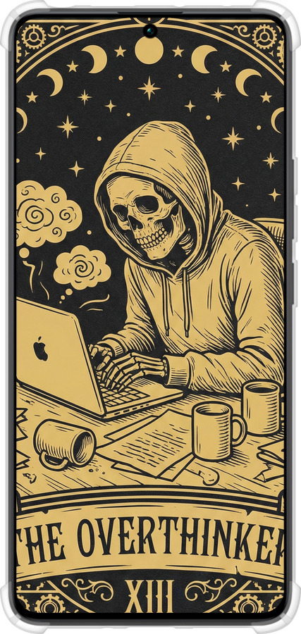 Силіконовий протиударний с посиленими кутами чехол The Overthinker для Xiaomi Redmi Note 13 Pro 4G - 6774sp-3653 изображение 