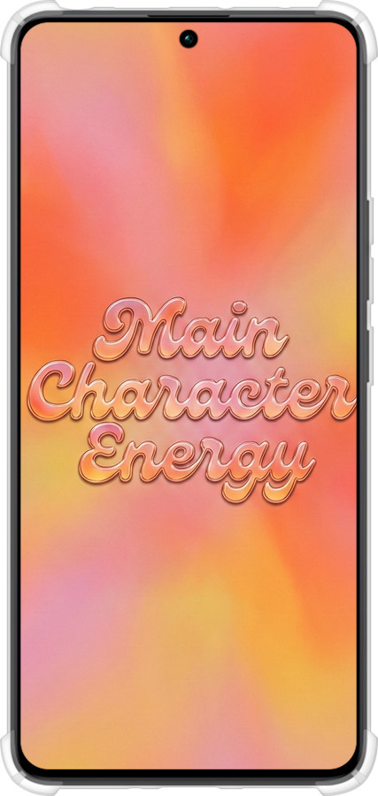 Силикон с усиленными углами чехол Aura Gradient Main Character Energy Aesthetic Y2K для Xiaomi Redmi Note 13 Pro 4G - 6783sp-3653 изображение 