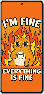 Силіконовий чехол Funny Cat для Xiaomi Redmi Note 13 Pro 4G - 6786u-3653 изображение 