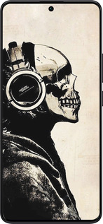 TPU чехол Скелет-меломан v2 для Xiaomi Redmi Note 13 Pro Plus 5g - 1200b-3400 изображение 