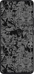 TPU чехол Чёрно-серый стикер бомбинг для Xiaomi Redmi Note 13 Pro Plus 5g - 2432b-3400 изображение 