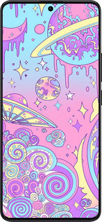 TPU чехол Розовая галактика для Xiaomi Redmi Note 13 Pro Plus 5g - 4146b-3400 изображение 